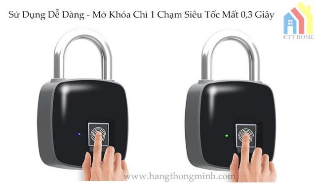 Ổ Khoá Vân Tay Cảm Ứng Thông Minh P3 - Không Dùng Chìa Khóa