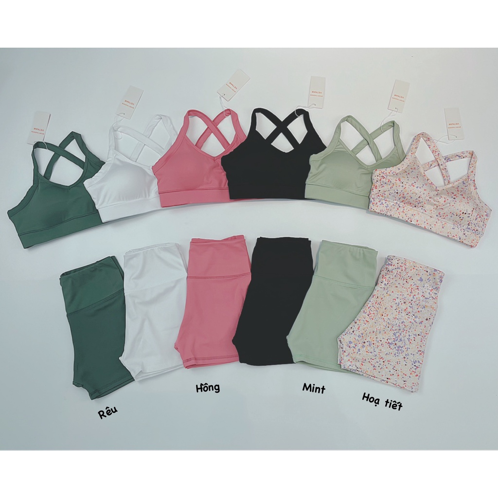 Set Ngắn Thể thao Nữ Dây Chéo LyLy Siêu Xinh