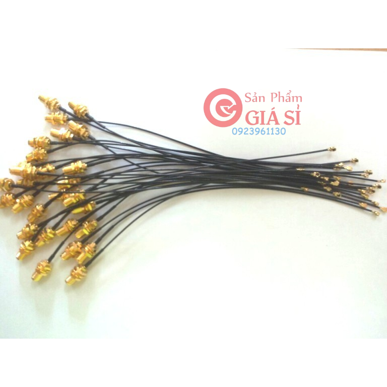 Dây cáp RF chuyển đổi SMA cái sang IPEX U.FL cable RG1.13 đen 15CM ❤️freeship❤️