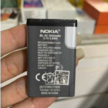 Pin nokia 5c zin 2 ic chống phù dành cho nokia 1200 1280 110i các dòng máy phổ thông loại 3 gân