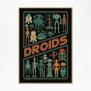 Poster Phim Star Wars Darth Vader R2-D2