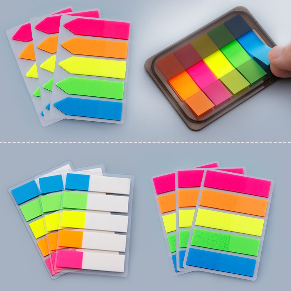 Mini Memo Pad Dấu trang Huỳnh quang Ghi chú Tự dính Chỉ mục Đã đăng Nó Lập kế hoạch Văn phòng phẩm Đồ dùng học tập Giấy dán