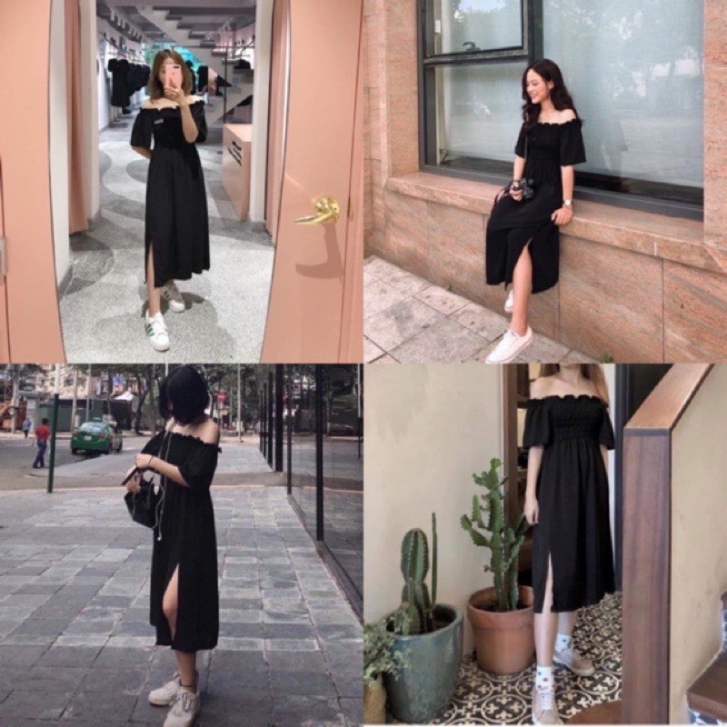 ĐẦM MARU DRESS - ĐẦM TRỄ VAI - ĐẦM XẺ TÀ | BigBuy360 - bigbuy360.vn