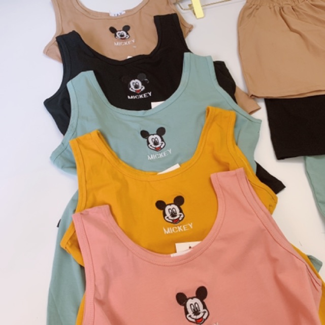 [Mã WA1606 giảm 15% đơn 99k] [QL.CS] BÁN SỈ BỘ SÁT NÁCH NHIỀU MÀU THÊU MICKY NỮ | BigBuy360 - bigbuy360.vn