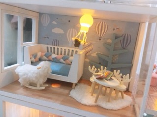 nhà gỗ Diy 3 tầng. (đã lắp ráp)