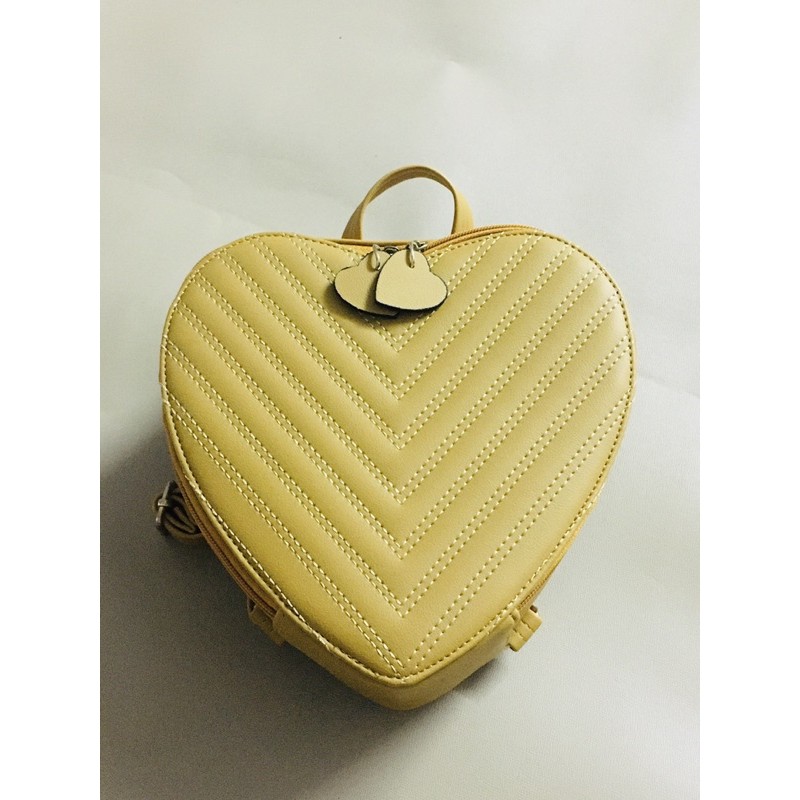 Balo Da Handmade Hình Trái Tim, Hàng cao cấp