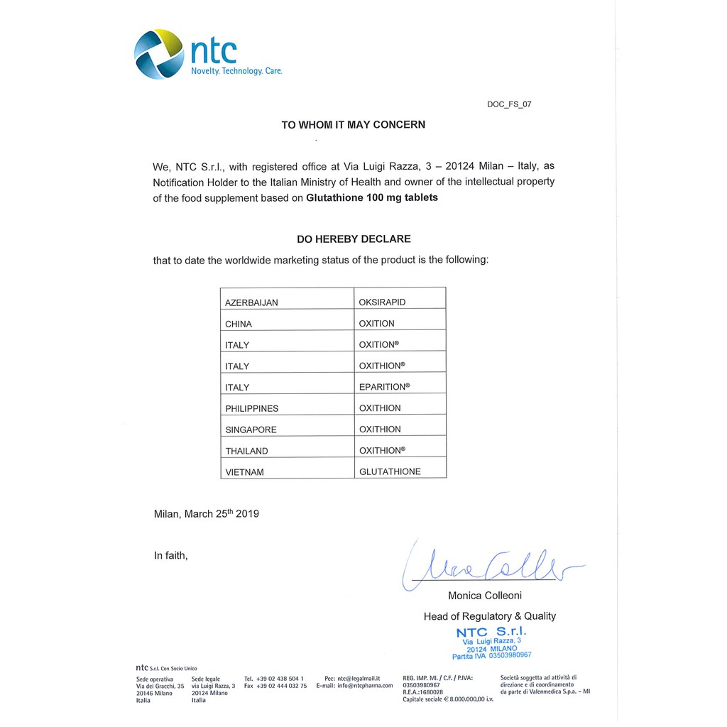 Viên ngậm trắng da dưới lưỡi Glutathione 100mg nhập khẩu Italy | BigBuy360 - bigbuy360.vn