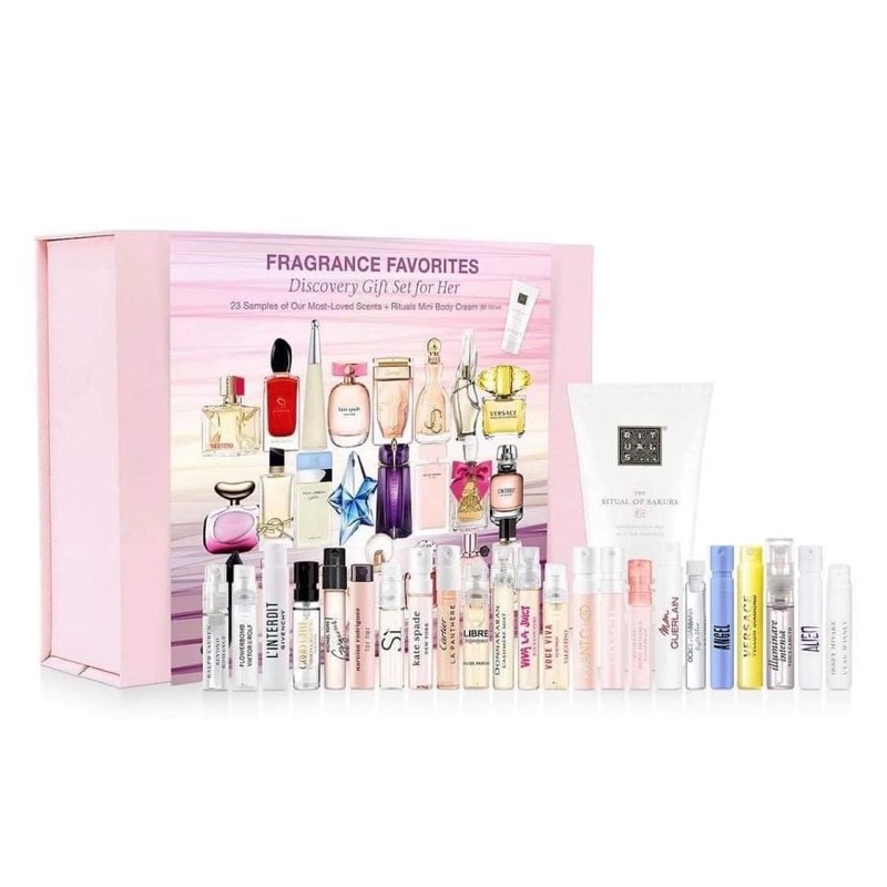 SET 23 SAMPLE NƯỚC HOA & BODY LOTION MACY’S