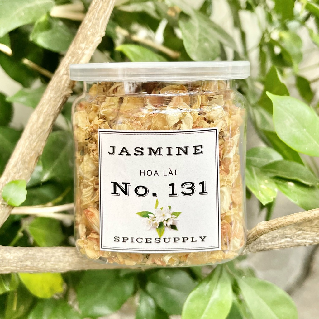 Jasmine - Hoa lài SPICESUPPLY Việt Nam (hoa nhài) trắng sấy khô sạch dùng pha trà thanh nhiệt thải độc Hũ 25g
