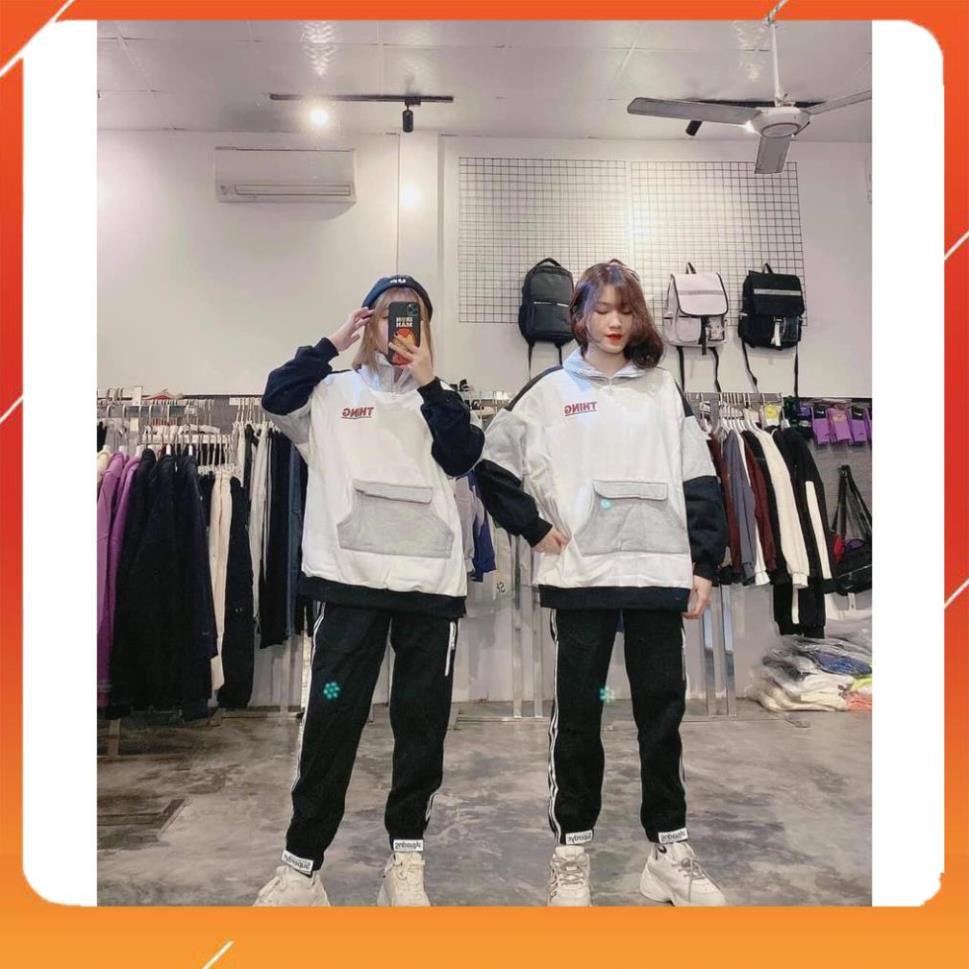 Bộ thể thao nữ nỉ phối túi cực xinh - bộ nỉ nữ unisex kèm ảnh/video thật xưởng sỉ nguyễn hoa siêu đẹp