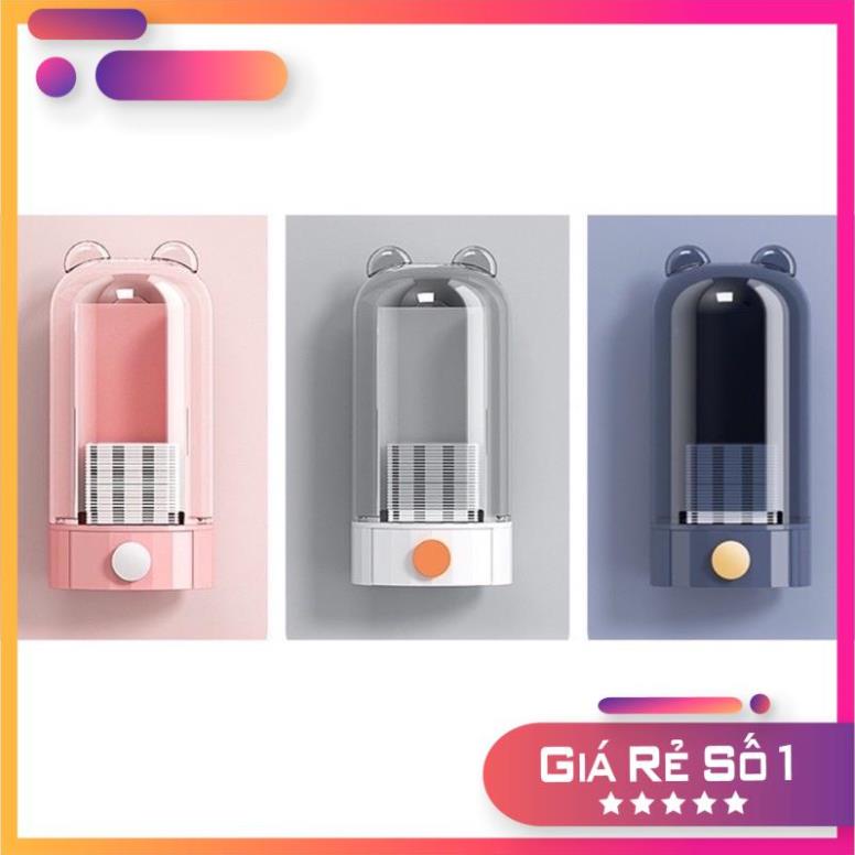 Hộp Đựng Bông Tẩy Trang Hình Gấu, Rút Bông, Kháng Khuẩn, Kháng Bụi Gắn Tường hoặc để bànTặng Kèm 50 miếng