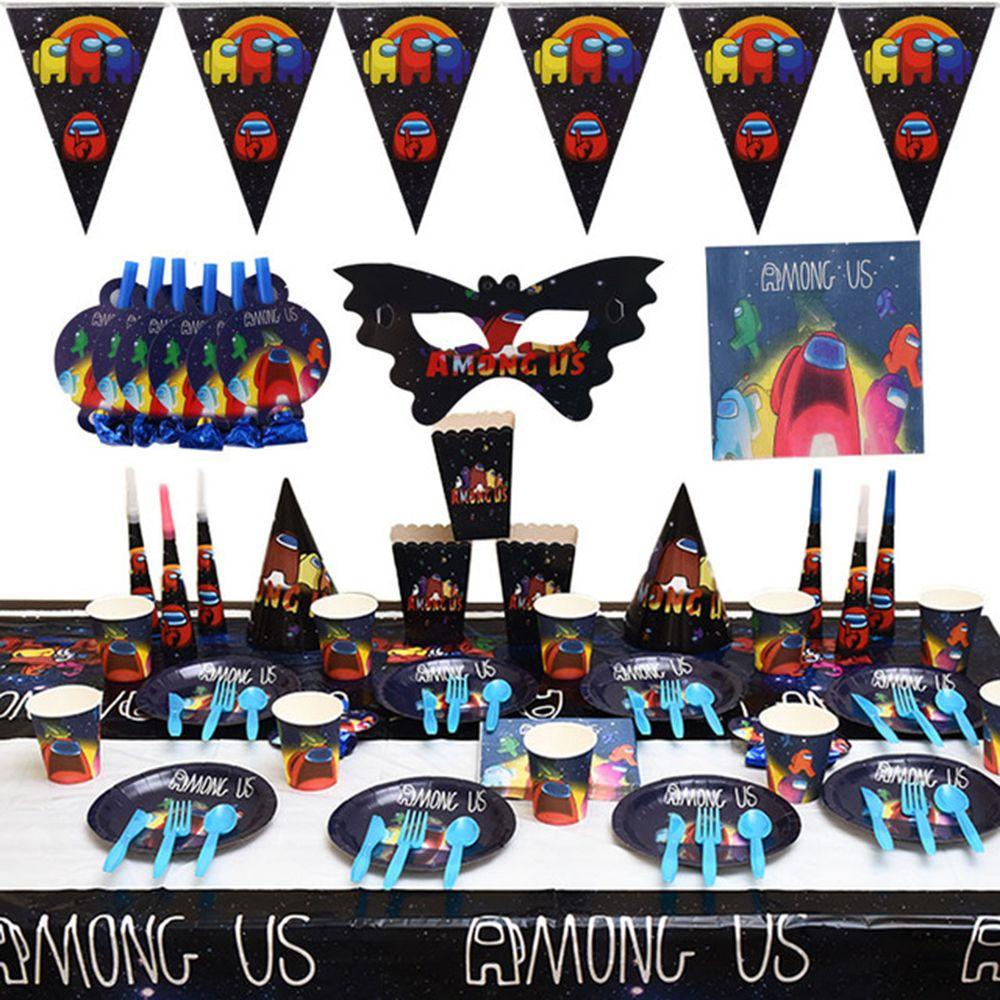 PINEVN Đĩa Giấy Dùng Một Lần Họa Tiết Hoạt Hình Dễ Thương Bắt Mắt