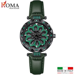 Đồng hồ nữ ROMA ITALIA Xoay 360 nghệ thuật + Tặng hộp & Pin