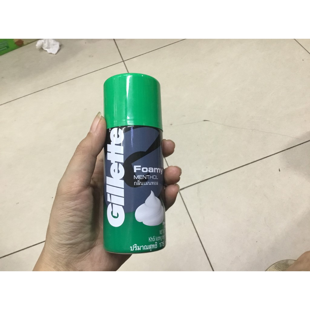 Bọt cạo râu gillette bạc hà 175g