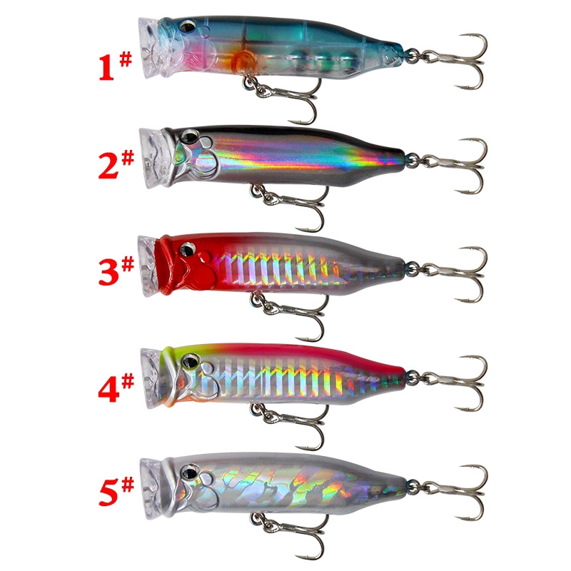 Mồi Câu Cá Giả 3d 7cm / 9.4g Bằng Nhựa Cứng Có Móc Câu