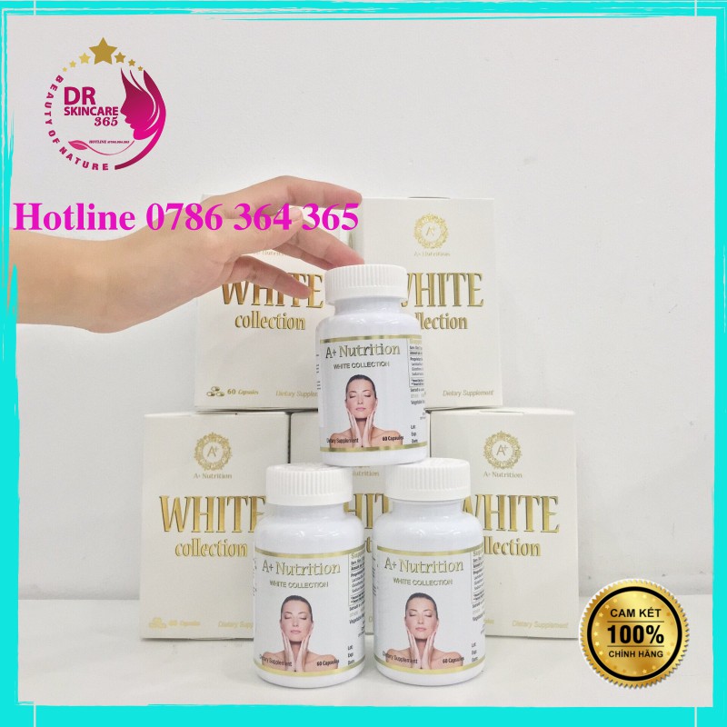 Viên Uống Trắng Da WHITE Collection A+ Nutrition - DrSkincare365