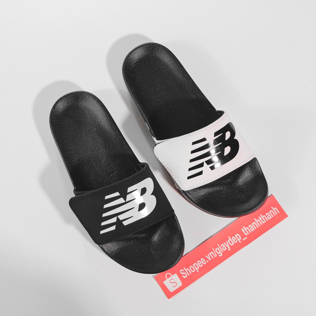 Dép Newbalance NB quai ngang đen trắng