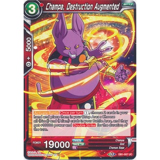 Thẻ bài Dragonball - TCG - Champa, Destruction Augmented / DB1-007'