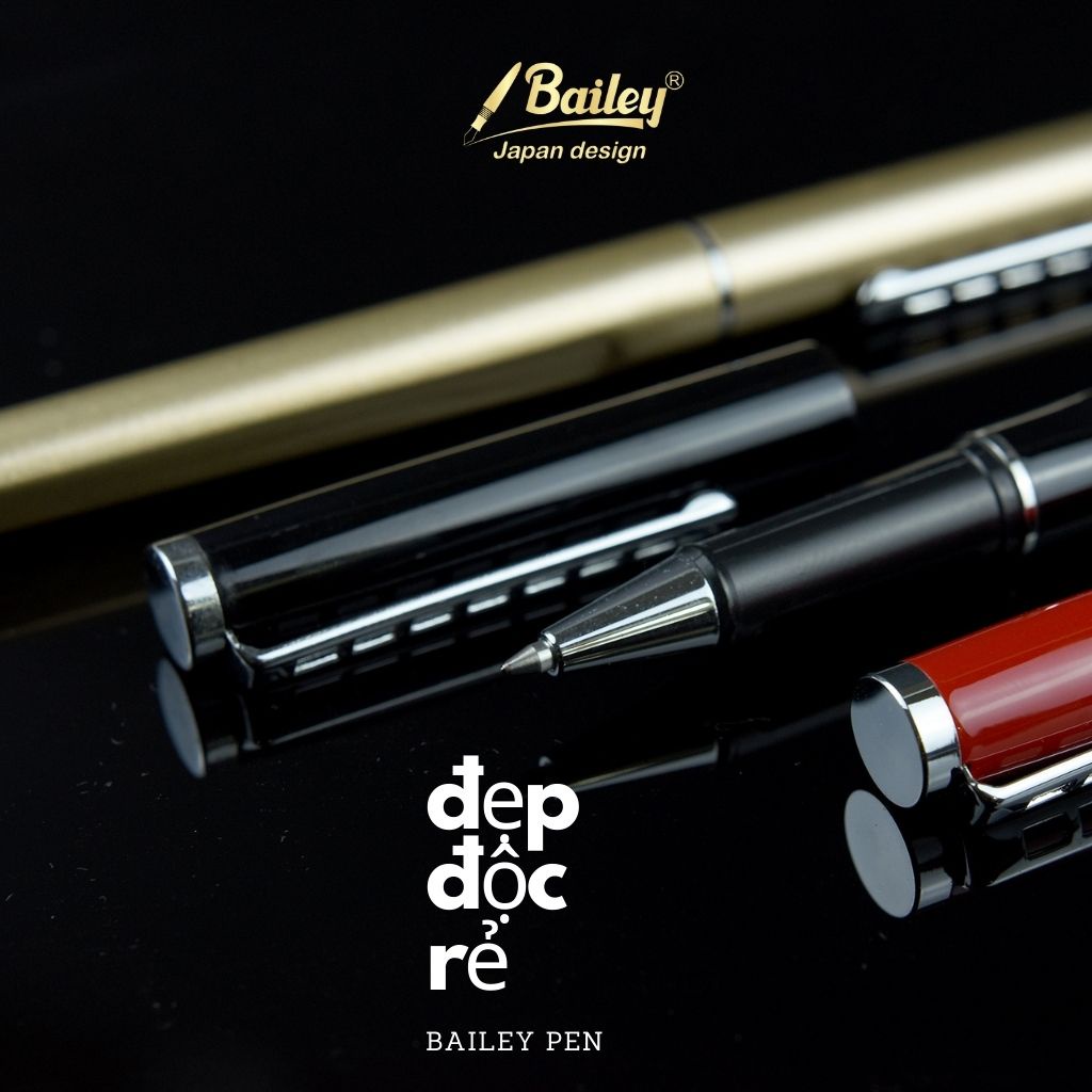 Bút ký dạ bi Bailey BTL04 gel đen viết hàng ngày