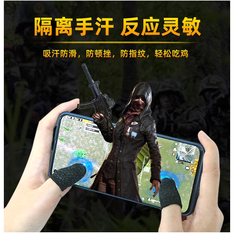 Bộ 2 Găng tay chơi game sợi bạc cảm ứng chống mồ hôi cho tốc chiến, Pubg, FOG