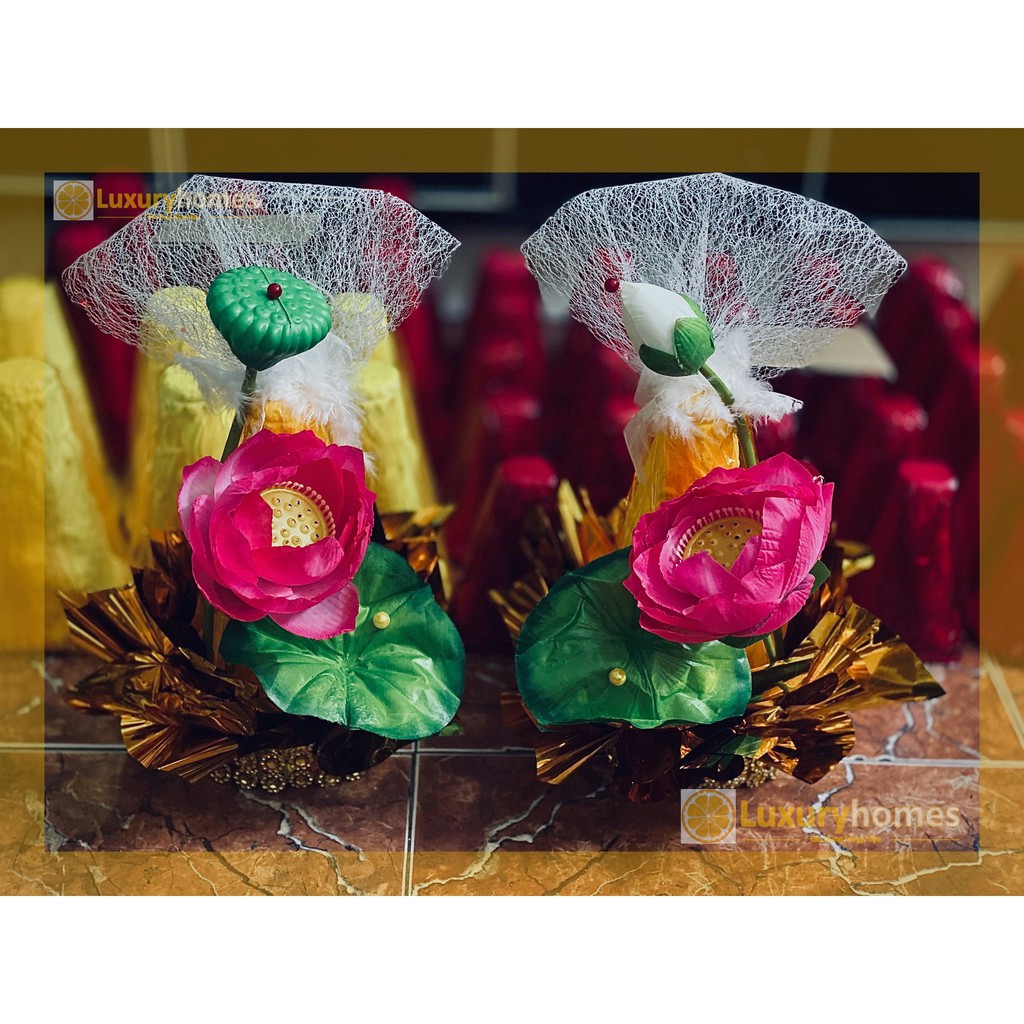 Oản Hoa sen dâng Phật | LU