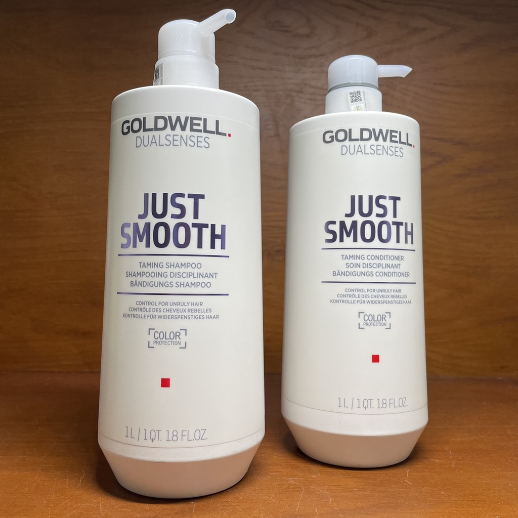 🇩🇪Goldwell🇩🇪 Chăm sóc tóc suôn mượt Goldwell Just Smooth 1000mlx2/100ml