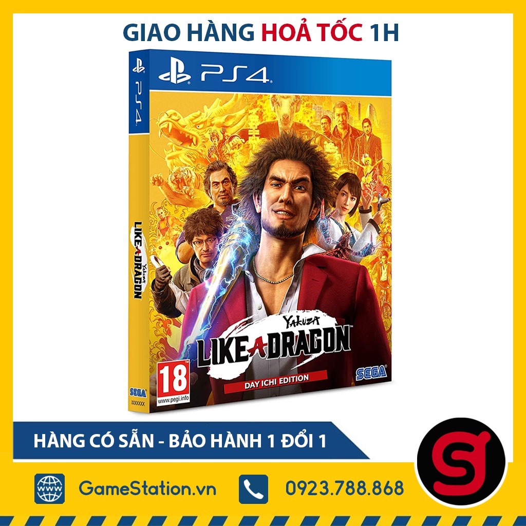 Đĩa Game PS4: Yakuza: Like a Dragon Day Ichi Steelbook Edition