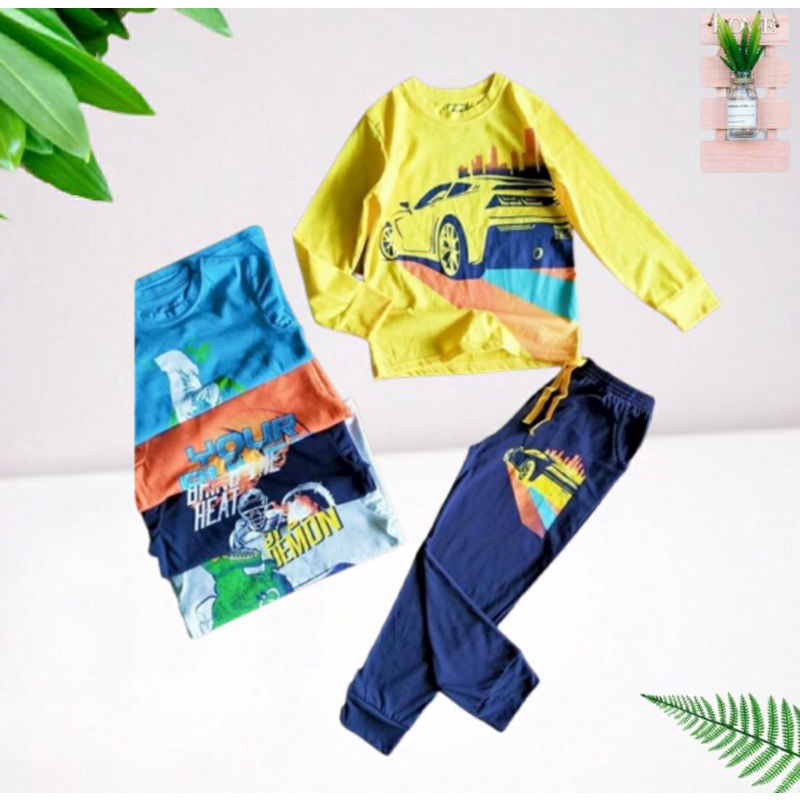✔️18-50kg✔️Bộ dài tay bé trai size đại cotton xuất dư đẹp - HA710