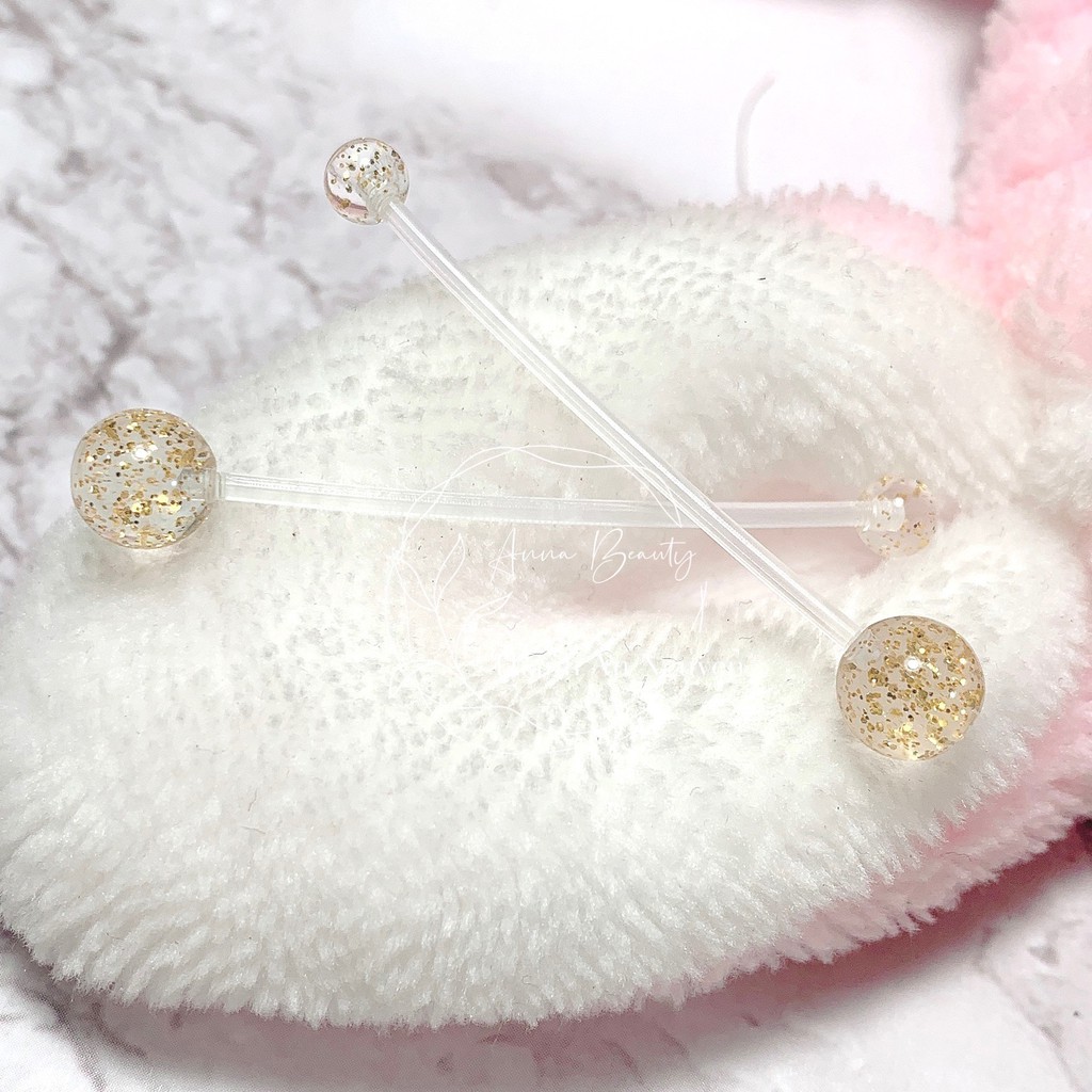 Khuyên rốn dành cho những bạn bầu bí bằng nhựa sinh học JOLLY không gây kích ứng da xỏ khuyên