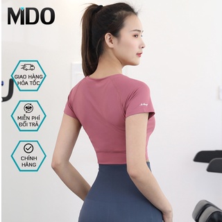 Áo croptop body Louro A55, kiểu áo croptop tập gym cotton co giãn thoáng mát chất liệu thun