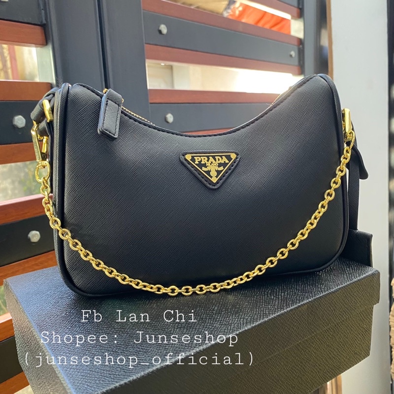 Túi đeo chéo chư P size 20cm da xước full hộp