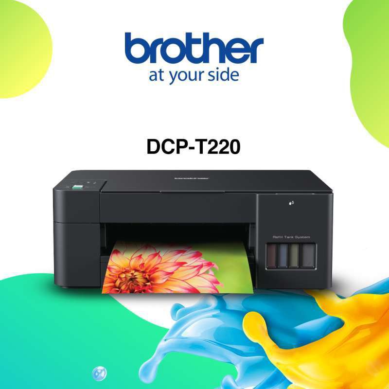 Máy in phun màu đa năng Brother DCP-T220 - Hàng Chính Hãng