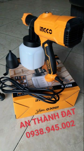 MÁY PHUN SƠN DẦU 450W XÀI ĐIỆN INGCO&lt;br&gt;MODEL:SPG3508