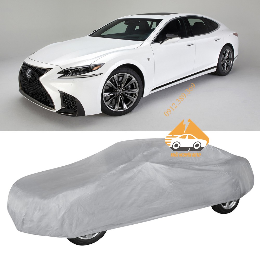 Bạt Phủ xe Ô Tô Lexus LS 500, 500H  Vải Dù OXFORD Siêu Bền, Bạt Trùm Xe Hơi Chống Nắng Mưa Bảo Vệ Xe