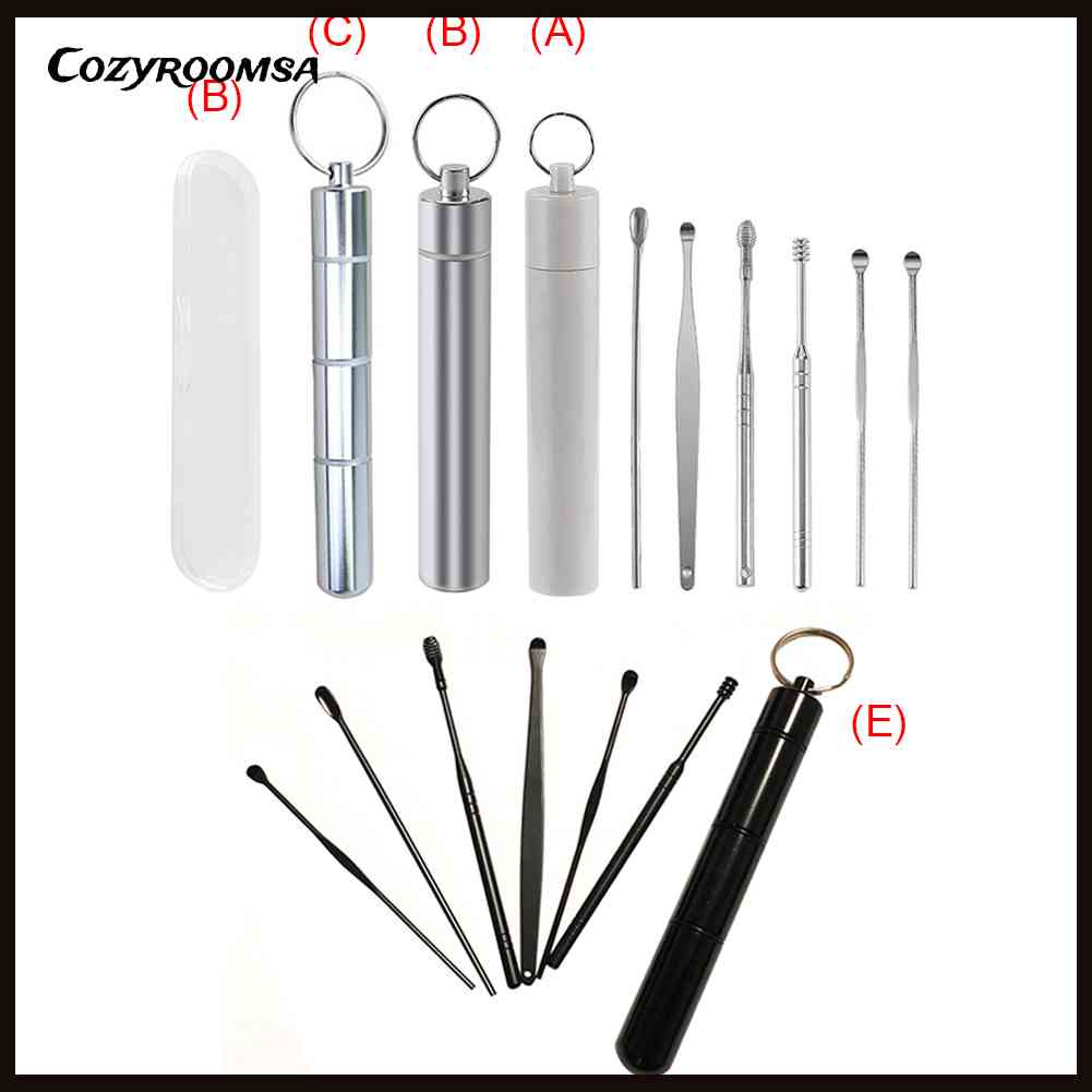 Bộ 6 Dụng Cụ Lấy Ráy Tai Bằng Thép Không Gỉ