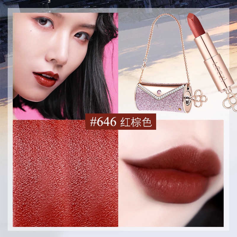 Son môi Leezi màu nhung bóng dưỡng ẩm trang điểm hiệu quả | BigBuy360 - bigbuy360.vn