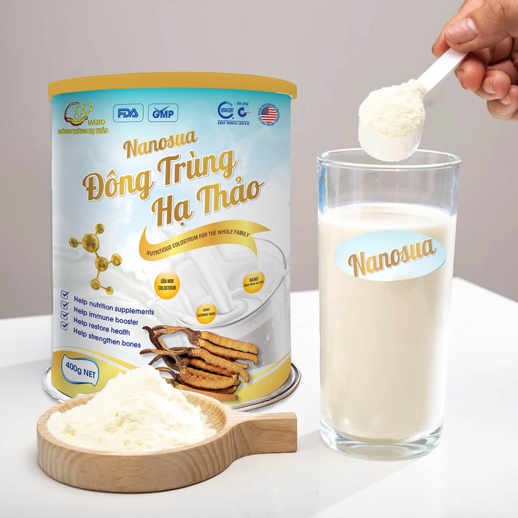 Sữa Nanosua Đông trùng hạ thảo tăng cường sức đề kháng 400gr