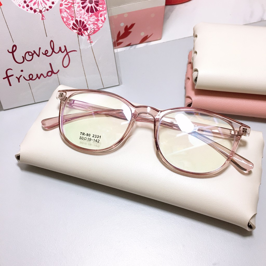 Gọng kính tròn bầu 19-142 nhận cắt cận viễn loạn