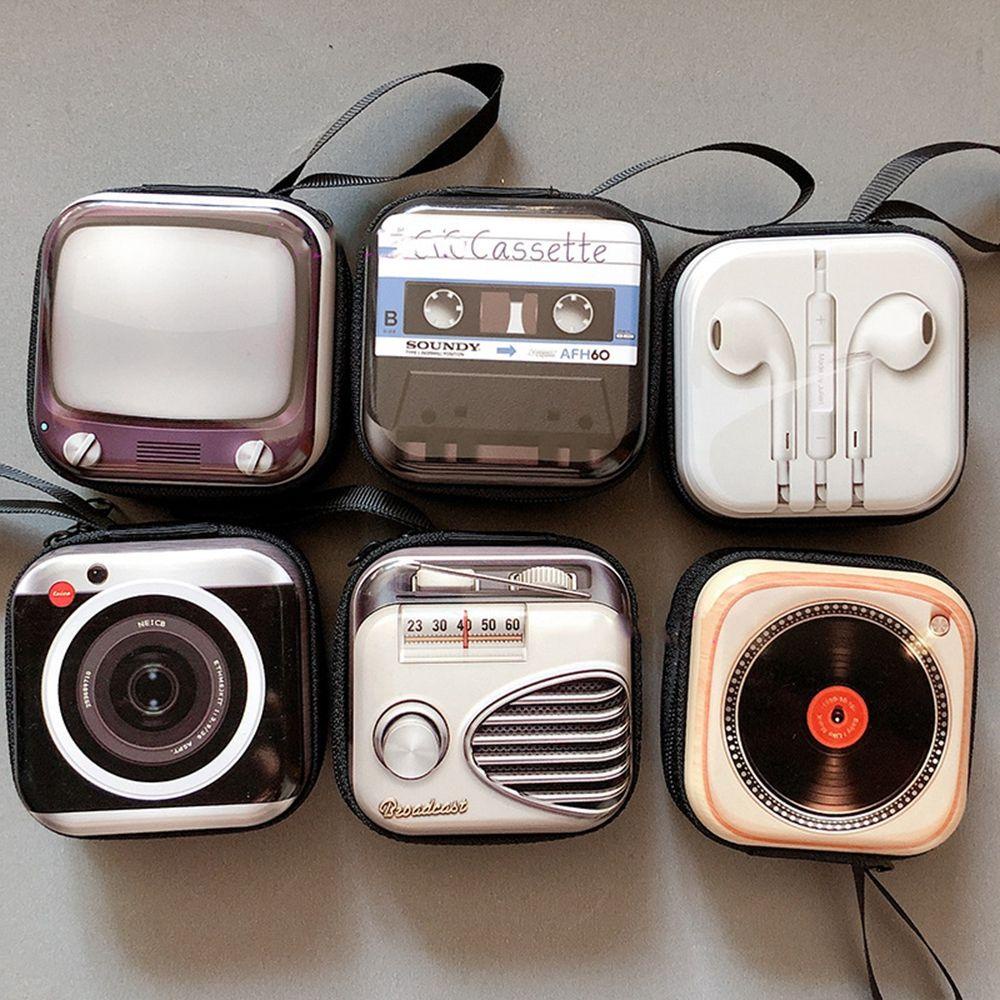 Ví Đựng Tiền Xu Mini Họa Tiết Lấp Lánh Phong Cách Retro