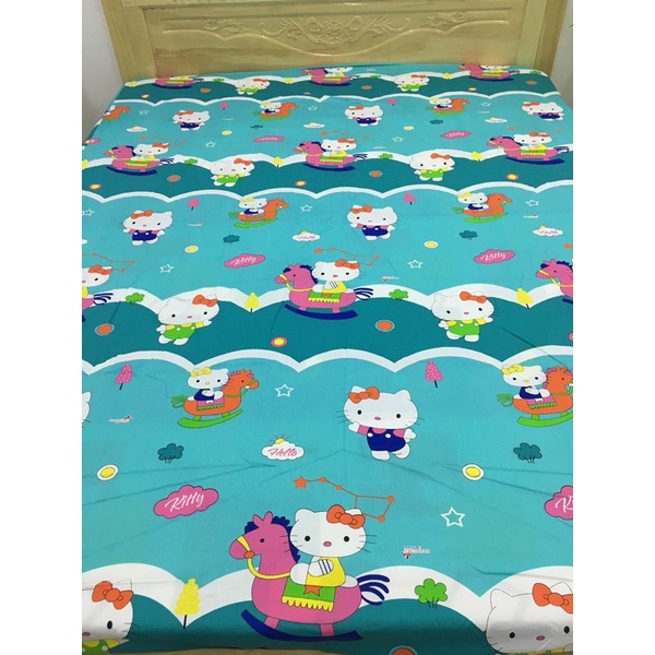 Drap 100% cotton  30 mẫu xuất siêu thị 1m6x2m & 1m8x2m nệm 3-17cm 4 món xịn