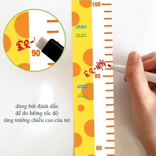 Thước đo chiều cao dán tường cho bé