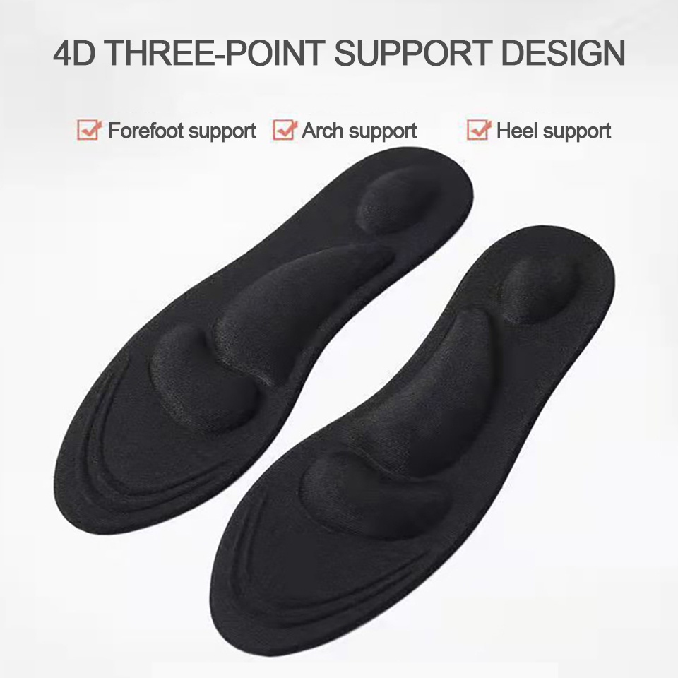 Miếng lót giày thể thao DAYSELECT 4D thoáng khí thấm hút mồ hôi chống mùi hôi