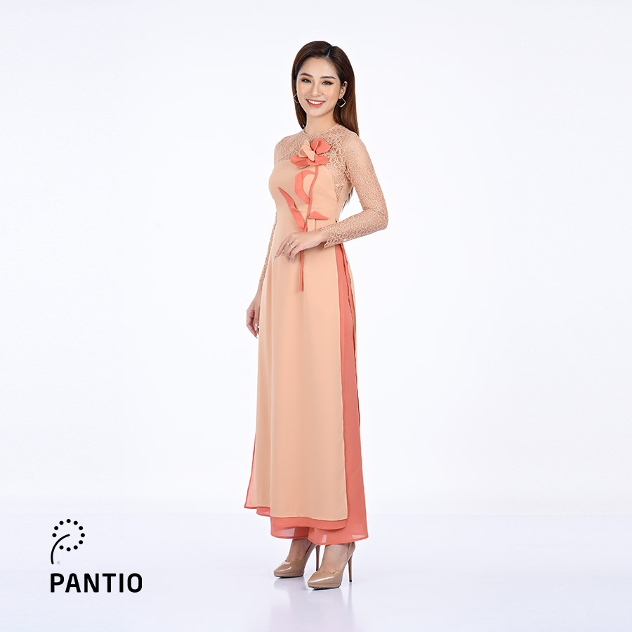 Áo dài chất liệu phi cát dáng ôm BDA10075- PANTIO