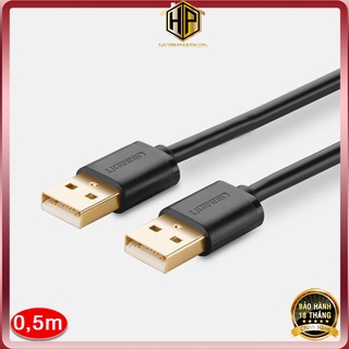 UGREEN 10308 - Cáp USB hai đầu đực dài 0,5m chuẩn 2.0 chính hãng