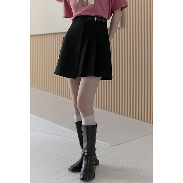 CHÂN VÁY XẾP LY NGẮN QUỐC DÂN dáng chữ A lưng cao phong cách tennis