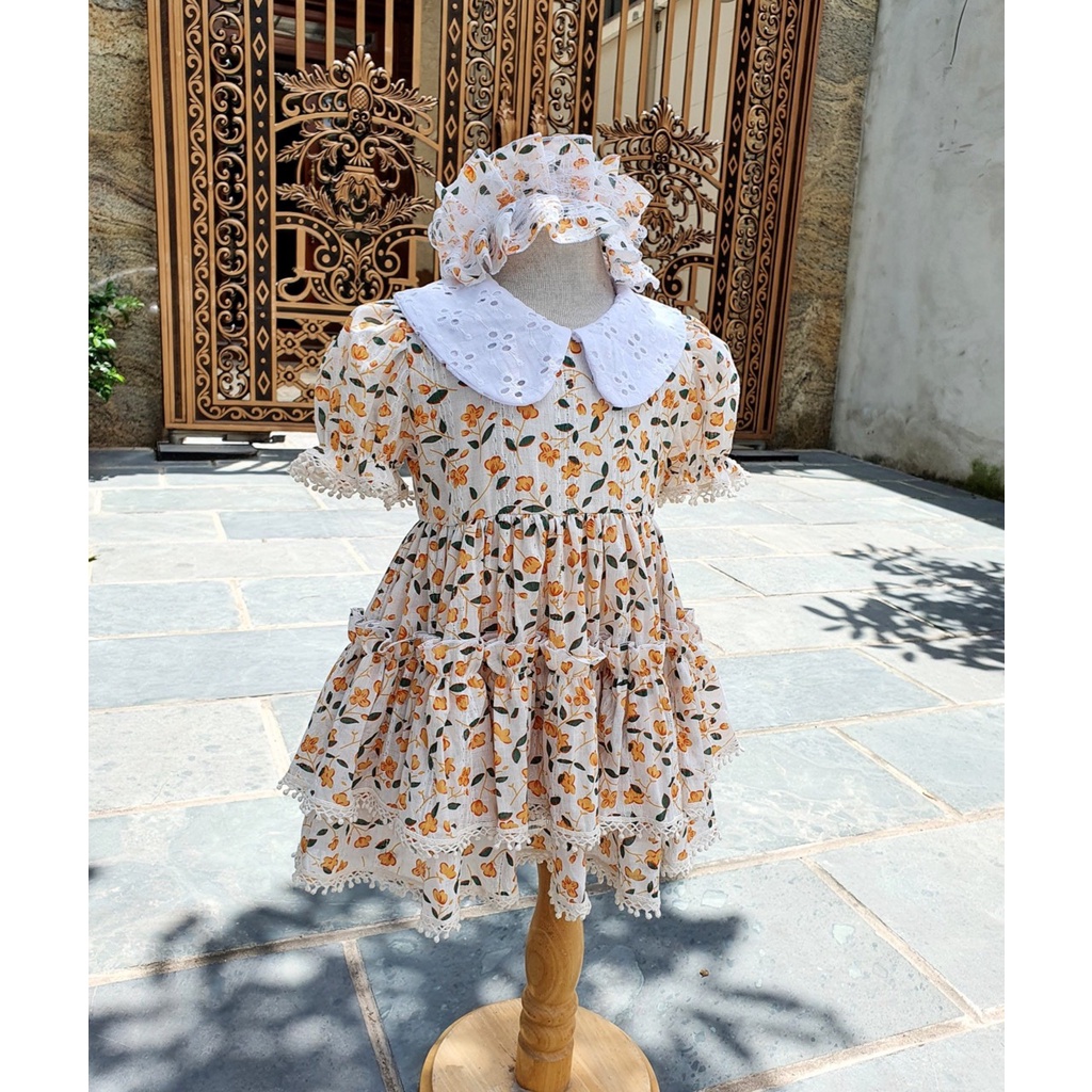 Váy trẻ em [⚡FREESHIP⚡TẶNG KÈM TURBAN] Váy đầm Thời Trang Hàng Thiết Kế Cao Cấp cho bé từ 1 - 8 Tuổi