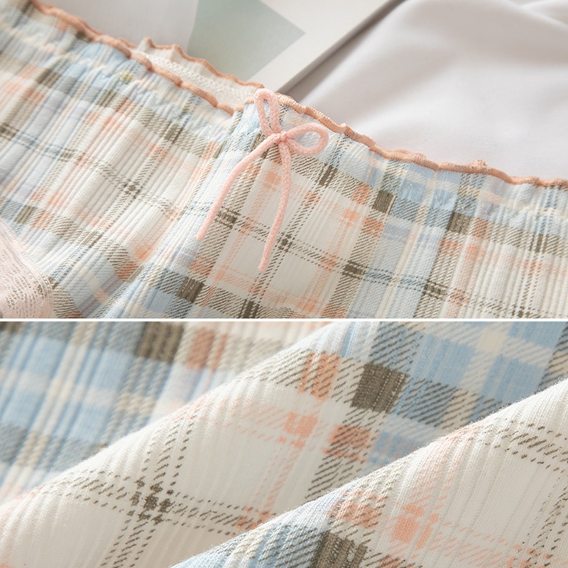 Quần lót ren lưng vừa đáy cotton phong cách Nhật dễ thương cho nữ