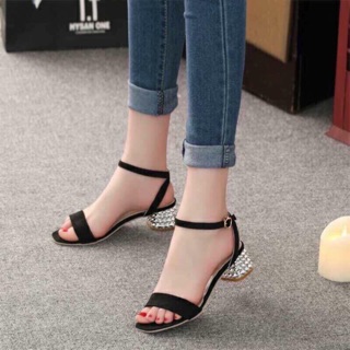 Sandal gót kiểu 5p