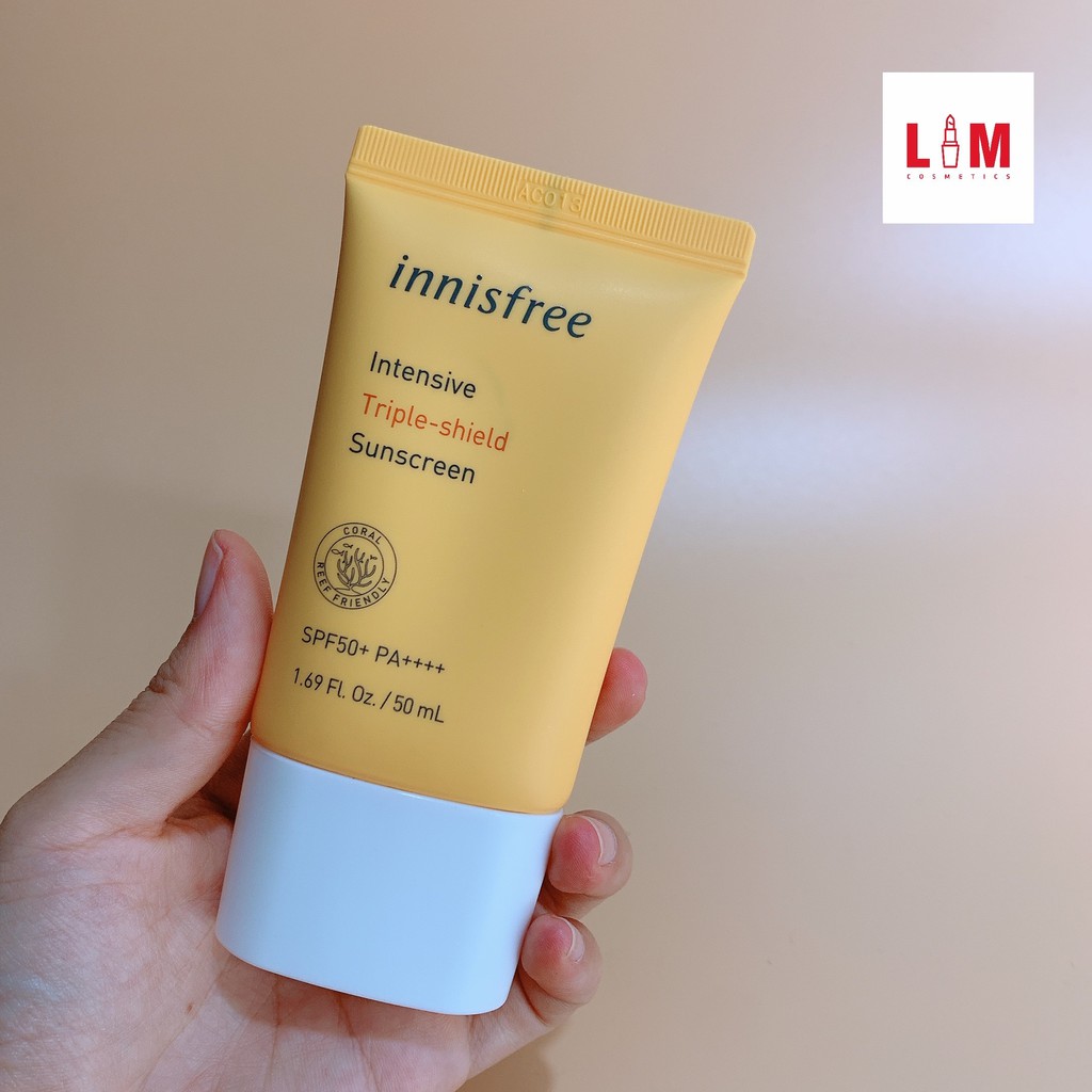 Kem chống nắng chống trôi Innisfree Intensive Triple-Shield Sunscreen 50ml [Chính Hãng]