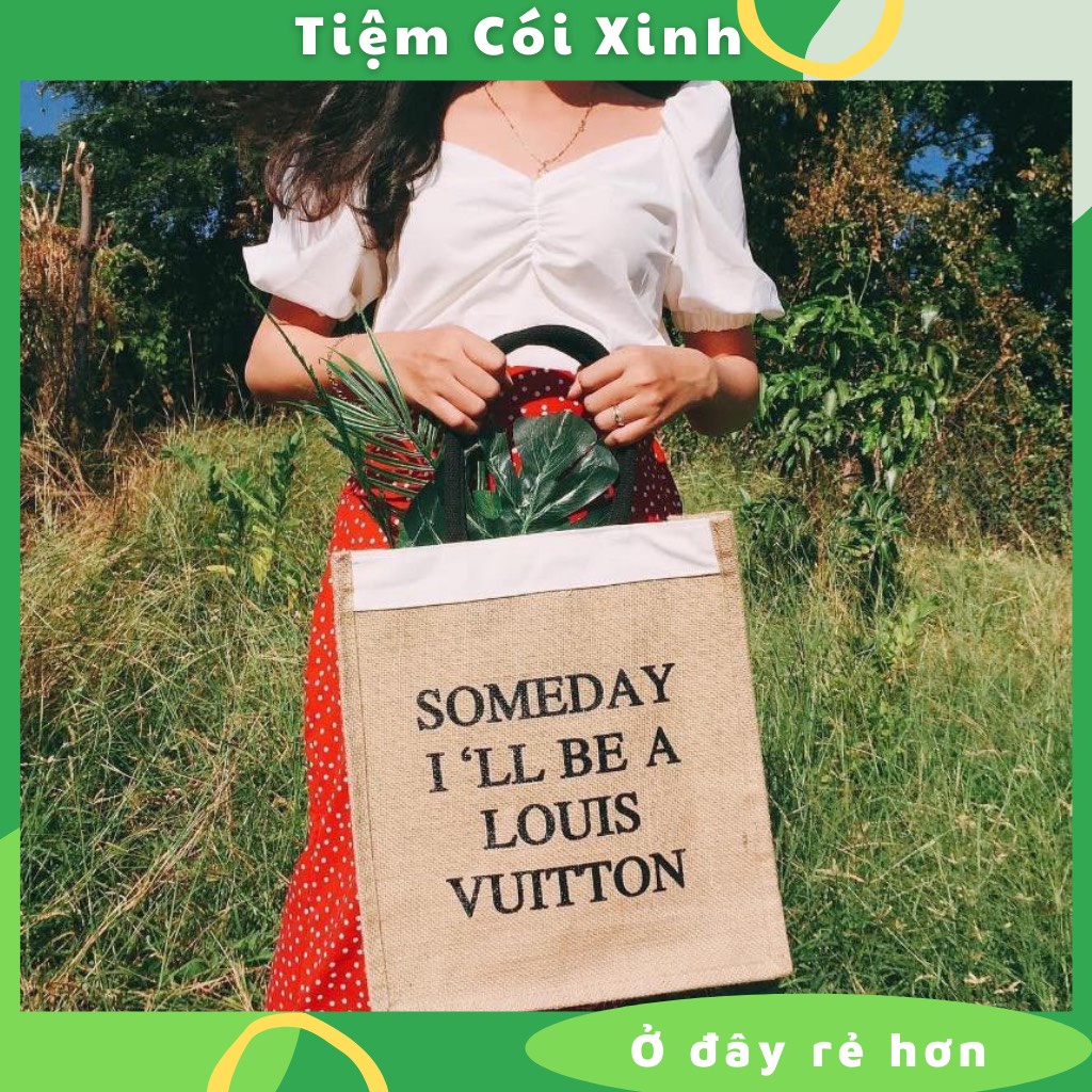 Túi Tote Cói Đi Biển Someday Hottrend Cỡ Lớn Háng Quảng Châu Loại 1